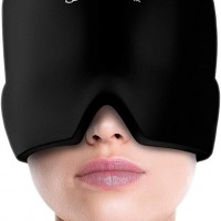 Gorro de gel para aliviar el dolor de cabeza y la migraña, terapia de frío....