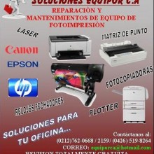 Servicio Técnico Impresoras Fotocopiadoras Laser Hp Y Canon