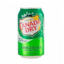 Soda Ginger Lata Canada Dry 355ml