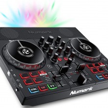 Numark Party Mix Live - Controlador de DJ con altavoces integrados, luces d...
