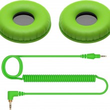 Pioneer almohadilla DJ HC-CP08-G - CUE1 Series Ear Pad y cable (verde)