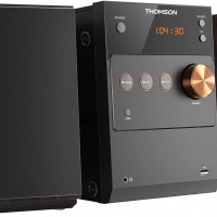 THOMSON Sistema estéreo para el hogar, equipo de sonido de 60 W con  CD y B...