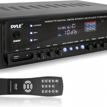 Pyle Sistema amplificador de potencia de audio para el hogar, 300 W, 4 cana...