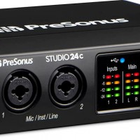 PreSonus Studio 24c 2x2, 192 kHz, interfaz de audio USB con Studio One Arti...