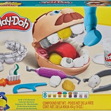 Play-Doh Drill  Fill - Juguete dentista masa para niños de 3 años en adelan...