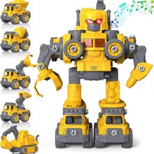 Juguetes robot 5 en 1 para niños, STEM para niños,  transformers de robot c...