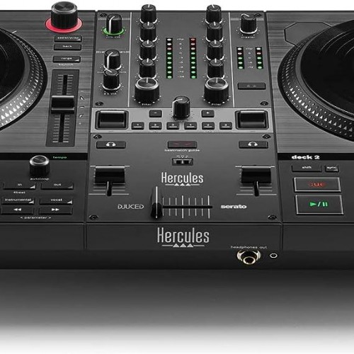 Numark Party Mix II - Controlador de DJ con luces de fiesta, set de DJ con  2 cubiertas, mezclador de DJ, interfaz de audio y conectividad USB + Serato