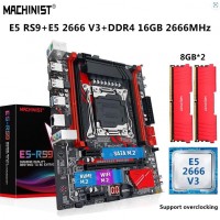 MACHINIST X99 Motherboard LGA 2011-3 Set Kit Xeon E5 2666 V3 CPU Procesador...