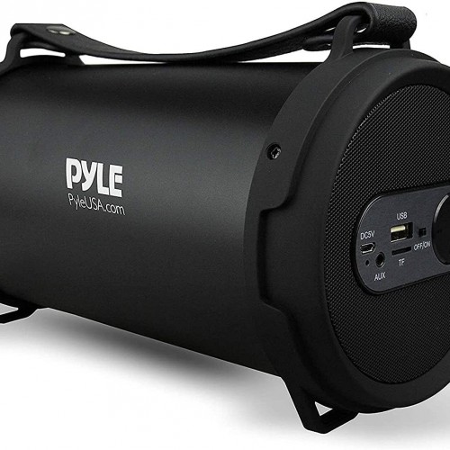 Pyle Altavoz Bluetooth portátil inalámbrico, 100 vatios de potencia, caja  de sonido compacta resistente, sistema estéreo con batería recargable