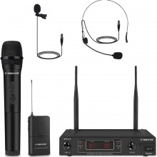 Sistema de micrófono inalámbrico, Phenyx Pro VHF inalámbrico con 1 mano, 1 ...