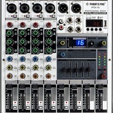 Mezclador profesional de DJ, mezclador de sonido Phenyx Pro con interfaz de...
