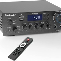 Sunbuck Bluetooth 5.0 Mini Hi-Fi Clase D Amplificador estéreo integrado par...