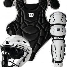 Wilson EZ Gear 2.0 Catcher Kit Gear de 7 a 12 años Negro y Blanco