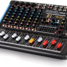 Mezclador de Audio Bluetooth Pyle de 8 Canales para Estudio/DJ