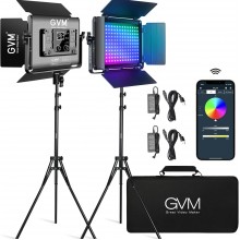 Luz de Video LED RGB GVM 680RS - Iluminación Profesional